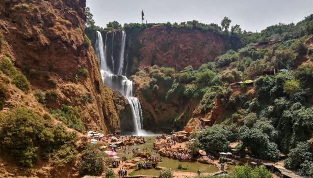 Excursión de un día desde Marrakech a las Cascadas de Ouzud